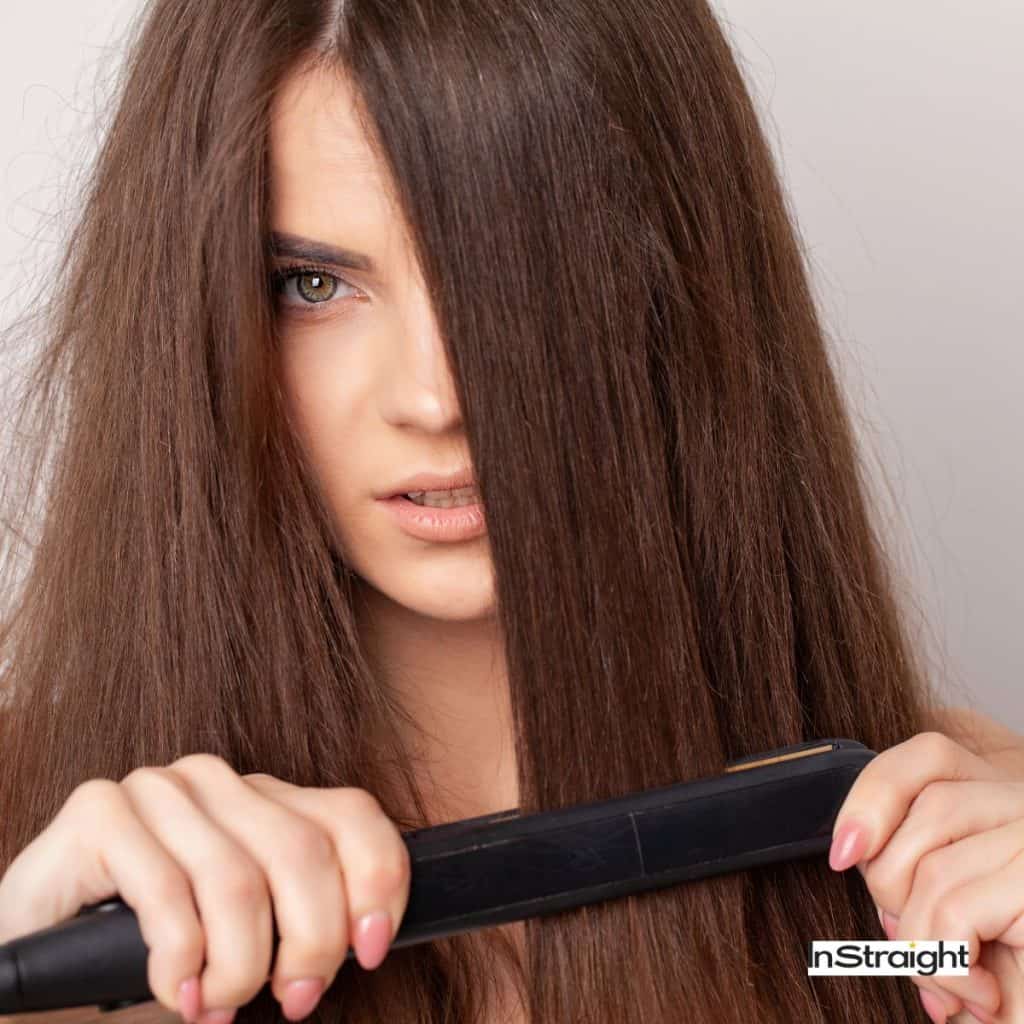 women killing lice using a hair straightener but does hair straightener kill lice